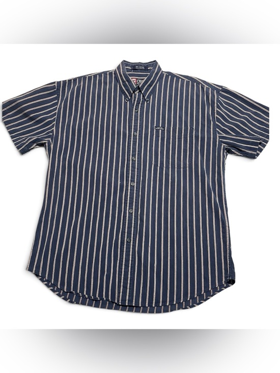 Ralph Lauren Other - Ralph Lauren Polo Men’s Navy Cotton Striped Short-Sleeve Button-Down Shirt L